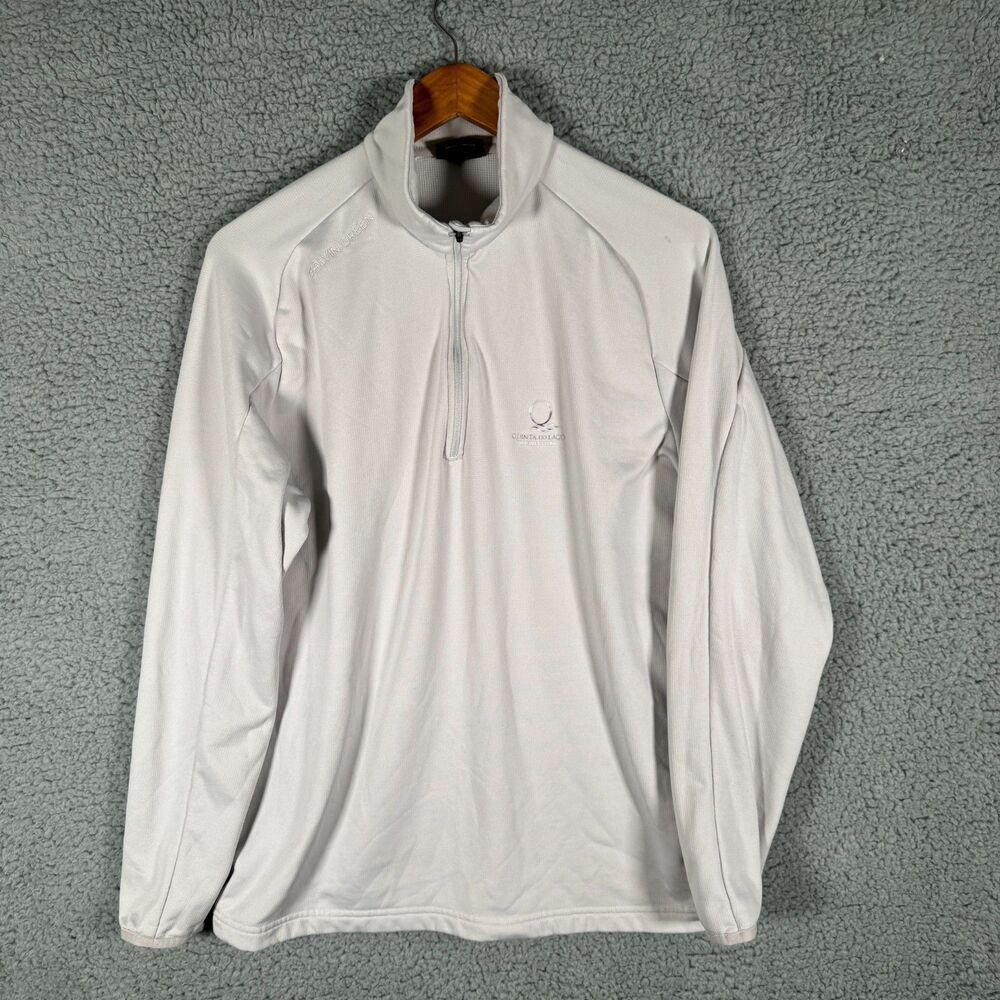 Galvin Green Quarter Zip Mens Large Quinta Do Lago Silver